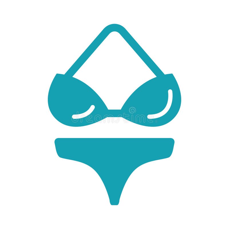 Bikini. vectorillustratie-decoratief ontwerp royalty-vrije illustratie