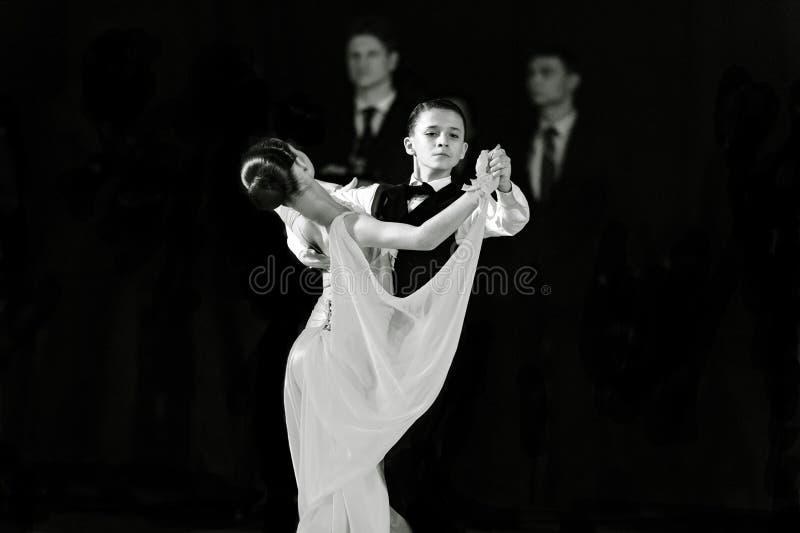 Bila Tserkva, Ukraine. February 22, 2013 International open dance sport competition Stars of Ukraine 2013. Couple dancing classic