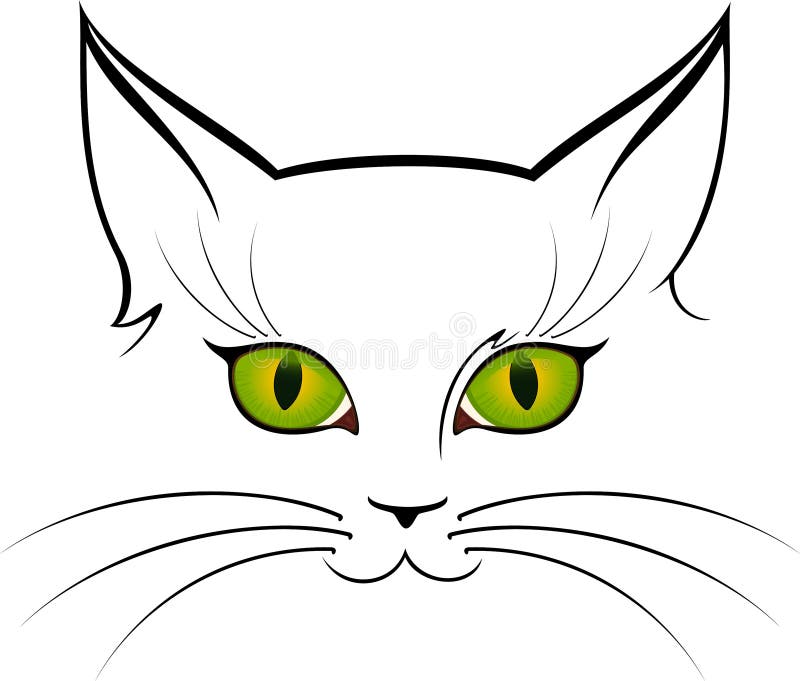 Bild der Katzenaugen vektor abbildung. Illustration von tier - 15722007