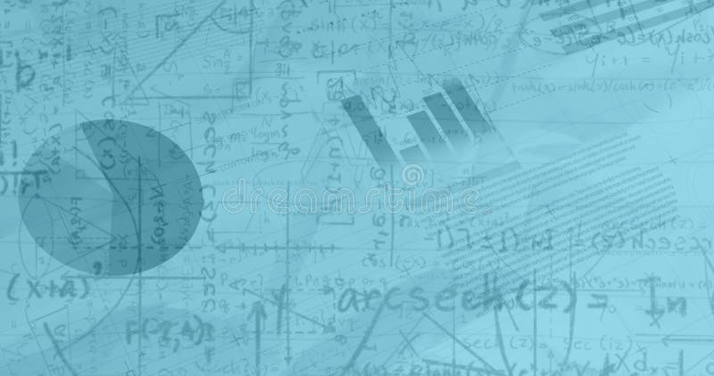 Bild der statistischen Erfassung mathematischer Formeln stockbild