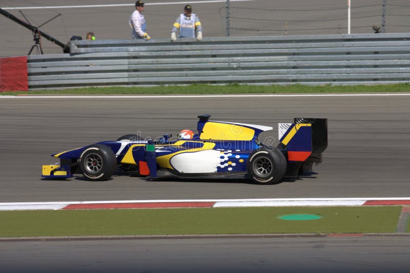 F1 Picture : Formula 1 Race - One Racing Car on Nurburg Grand Prix in Germany. F1 Picture : Formula 1 Race - One Racing Car on Nurburg Grand Prix in Germany