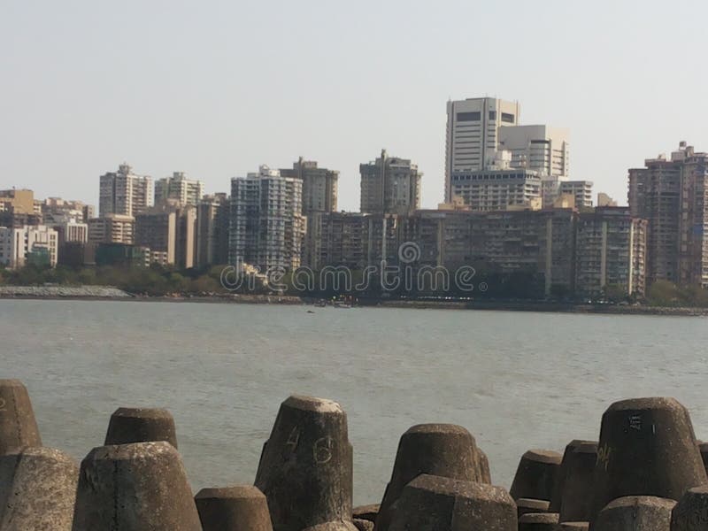 Bild der Marine Drive in Mumbai lizenzfreie stockbilder