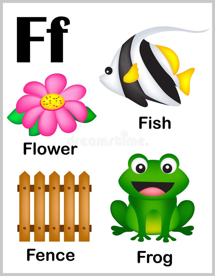 Bilder för alfabetbokstav F