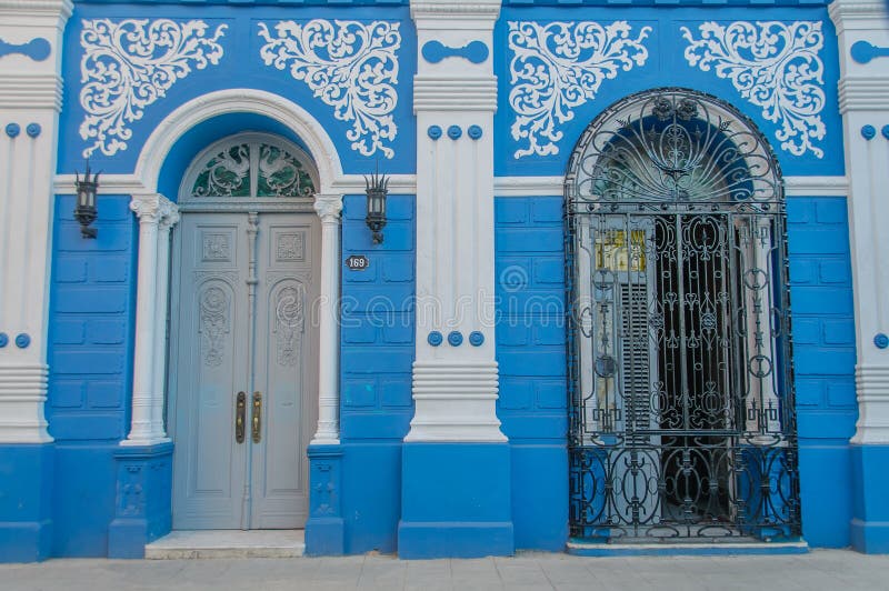 Scenic view of the entrance of one of the colonial houses in the Cuban city of CamagÃ¼ey. Scenic view of the entrance of one of the colonial houses in the Cuban city of CamagÃ¼ey.