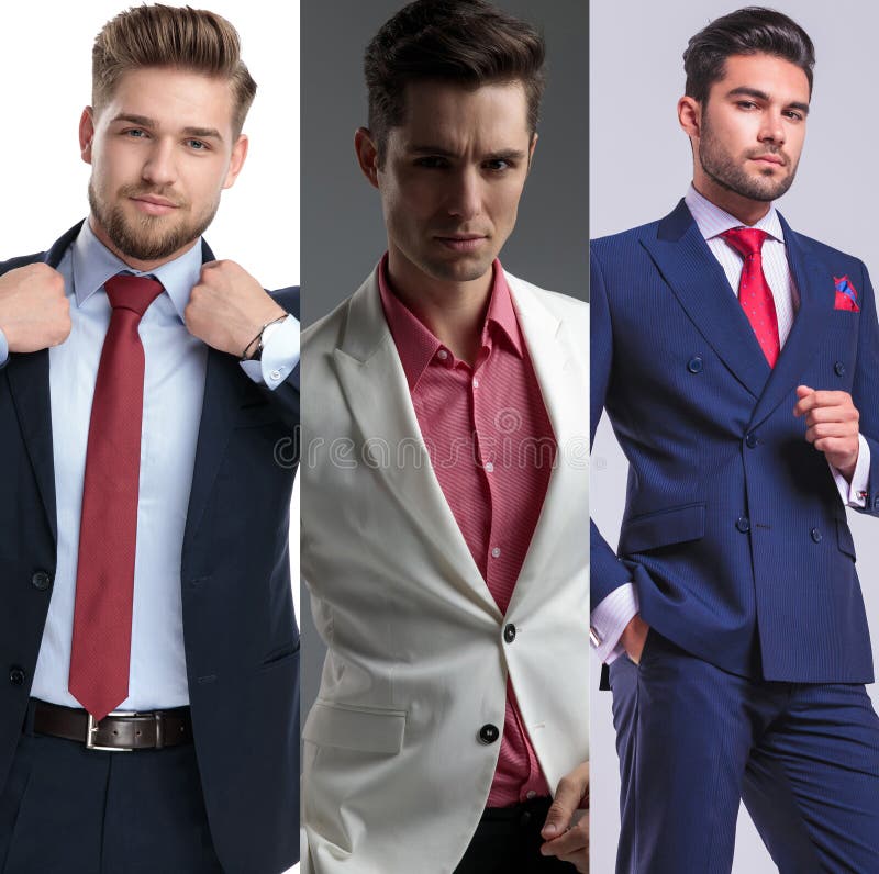 Bildmontage der jungen Aufstellung der gut aussehenden Männer lizenzfreies stockbild Bildmontage der jungen Aufstellung der gut aussehenden Männer lizenzfreies stockbild