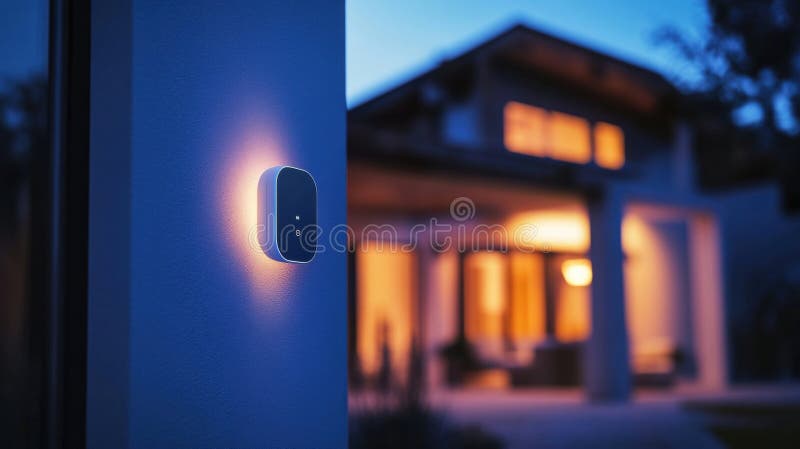 Bildskärmar som övervakar smart energianvändning i hemmet vektor illustrationer