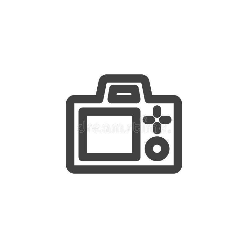 Bildskärmspekare för fotokamera vektor illustrationer