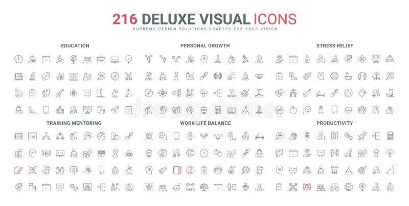 Bildungs-, Produktions- und Mentoringprozess helfen, das Personal Growth line Icon zu setzen vektor abbildung