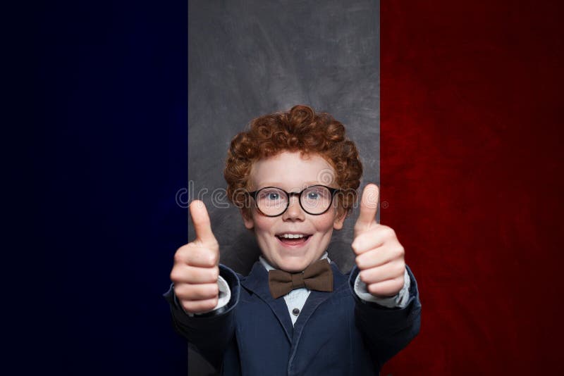 . Bildungsreiselager und Studiensprache in Frankreich Konzept lizenzfreie stockfotos