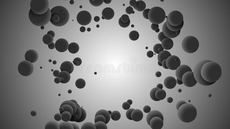 Bile 3d năucitoare pe tipar gri abstract stock illustration
