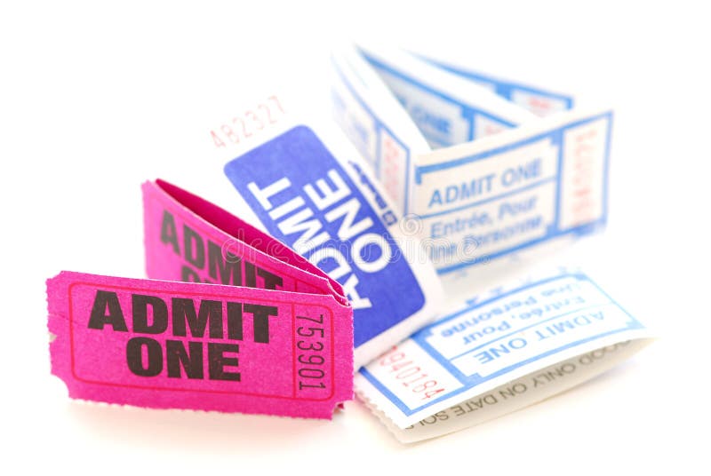 Bilhetes do Raffle imagem de stock royalty free Bilhetes do Raffle imagem de stock royalty free