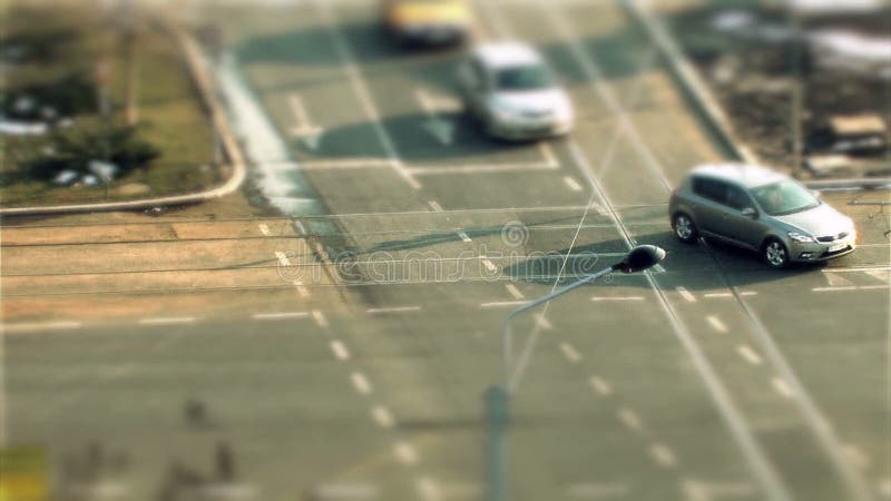 Bilkörning, lutandeförskjutning i Bucharest