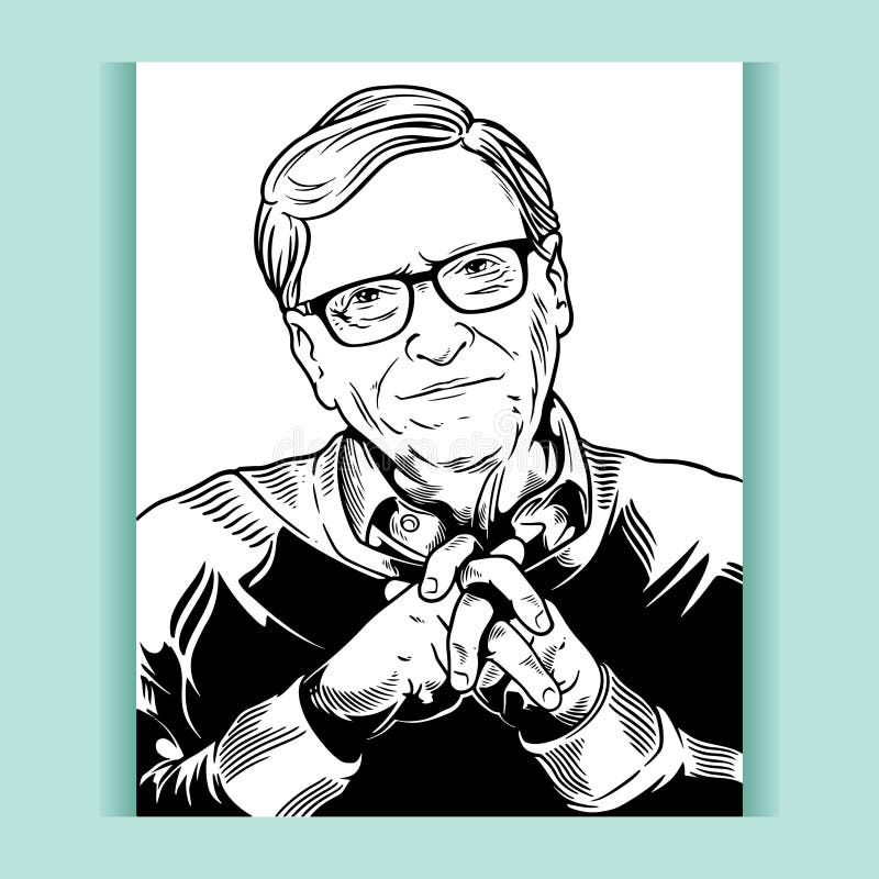 Bill Gates Drawing by Lou Ortiz  Fine Art America