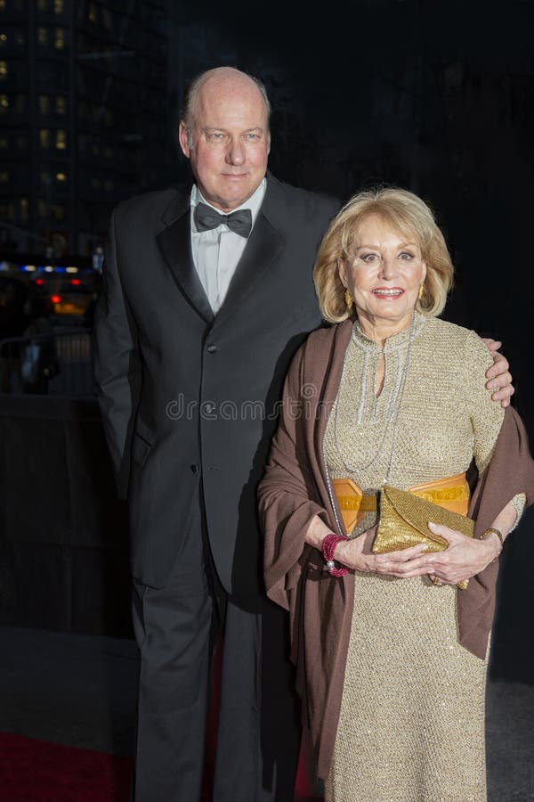 TV News journalist co-anchor and host, Barbara Walters, arrives with colleague Bill Geddie, with whom she co-created the long-running daytime talk show, on the ABC TV Network, `The View,` on the red carpet for the 9th Annual Time 100 Most Influential People Gala in New York City on April 23, 2013. Geddie was the director and producer and co-creator of the controversial program and participated from 1997-2014. Walters` television career spanned over 50 years including lengthy periods at NBC with the Today Show, ABC Evening News and magazine show on ABC, `20-20` which she co-hosted with Hugh Downs. The duo collaborated in the Barbara Walters 10 Most Fascinating People, an annual ABC-TV Network production which debuted in 1993 and concluded in 2015. Barbara Walters passed away at 93 in her Manhattan residence, on December 30, 2022. Geddie died from a heart ailment on July 20, 2023, at the age of 68. TV News journalist co-anchor and host, Barbara Walters, arrives with colleague Bill Geddie, with whom she co-created the long-running daytime talk show, on the ABC TV Network, `The View,` on the red carpet for the 9th Annual Time 100 Most Influential People Gala in New York City on April 23, 2013. Geddie was the director and producer and co-creator of the controversial program and participated from 1997-2014. Walters` television career spanned over 50 years including lengthy periods at NBC with the Today Show, ABC Evening News and magazine show on ABC, `20-20` which she co-hosted with Hugh Downs. The duo collaborated in the Barbara Walters 10 Most Fascinating People, an annual ABC-TV Network production which debuted in 1993 and concluded in 2015. Barbara Walters passed away at 93 in her Manhattan residence, on December 30, 2022. Geddie died from a heart ailment on July 20, 2023, at the age of 68.