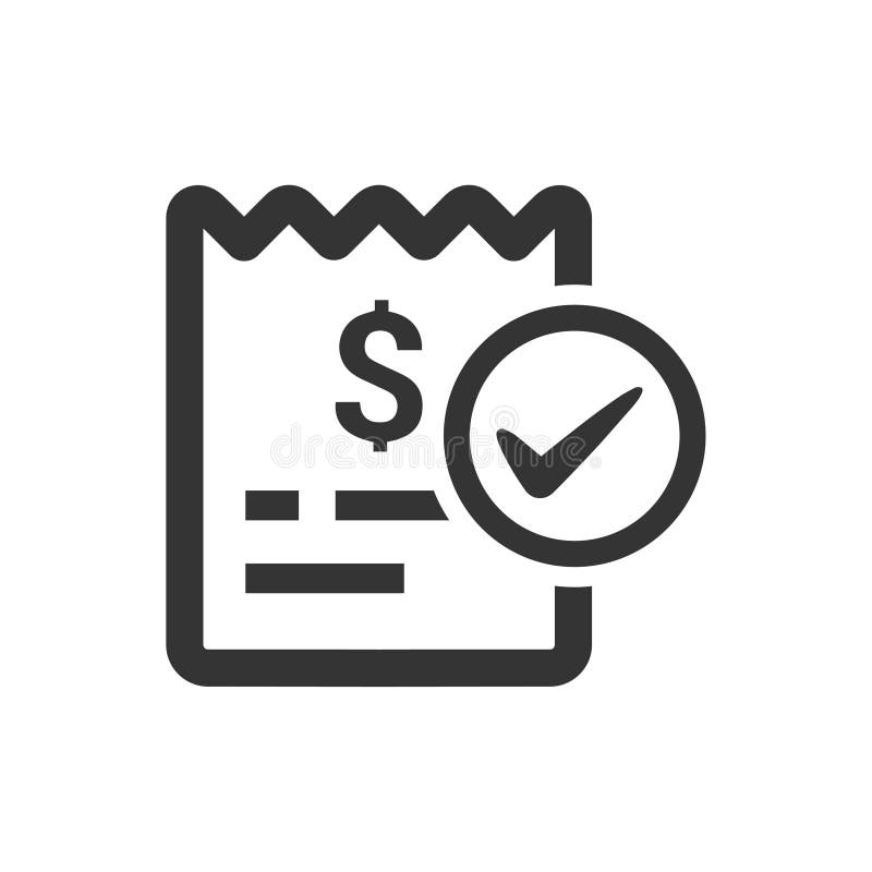 Beautiful, Meticulously Designed Bill Paid Icon