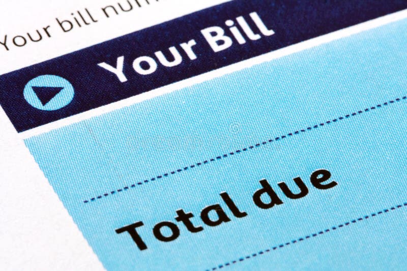 Bill Statement Closeup royalty free stock images Bill Statement Closeup royalty free stock images