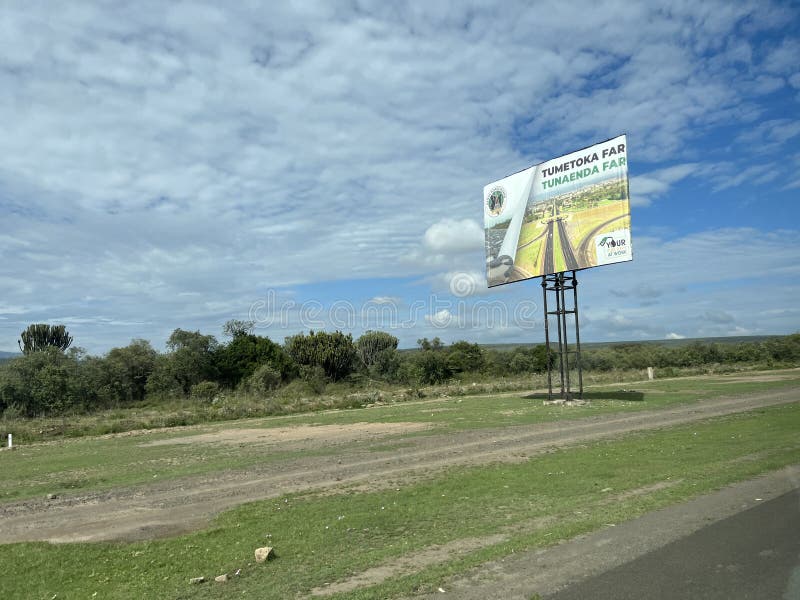Billboard Along Nairobi Nakuru Highway in Kenya Editorial Photo Image