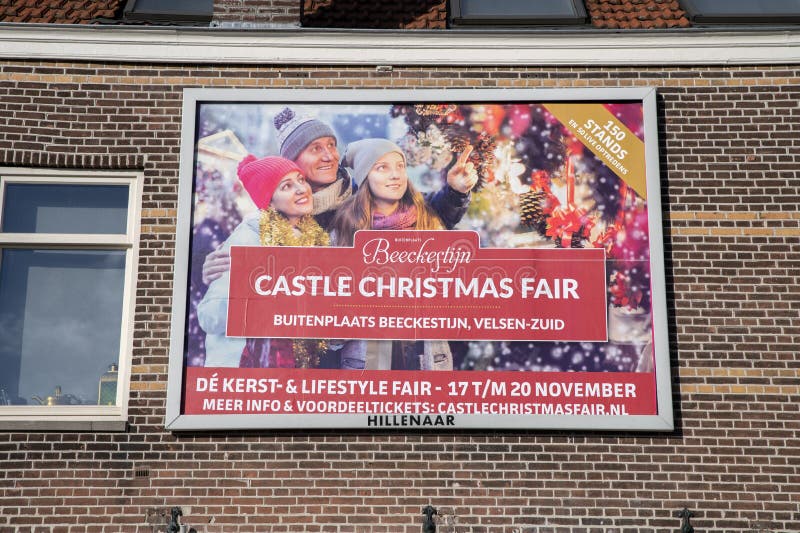 Billboard Beeckestijn Castle Christmas Fair at Amsterdam the