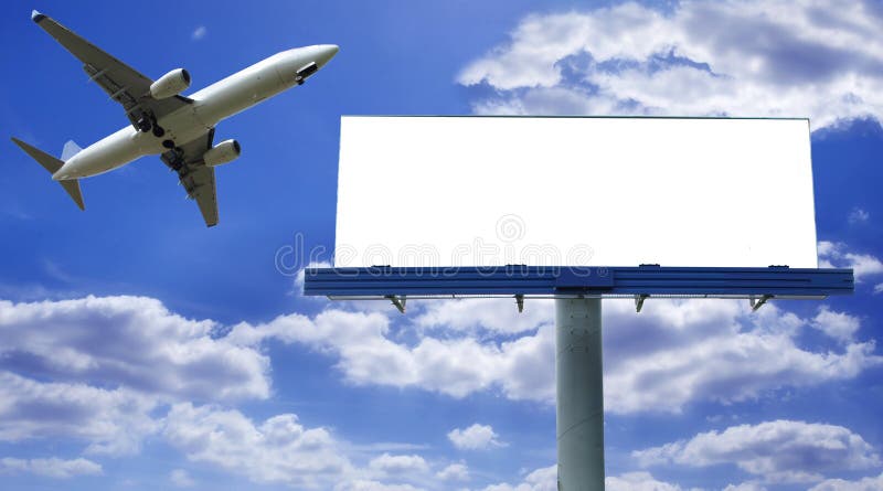 Billboard with plane