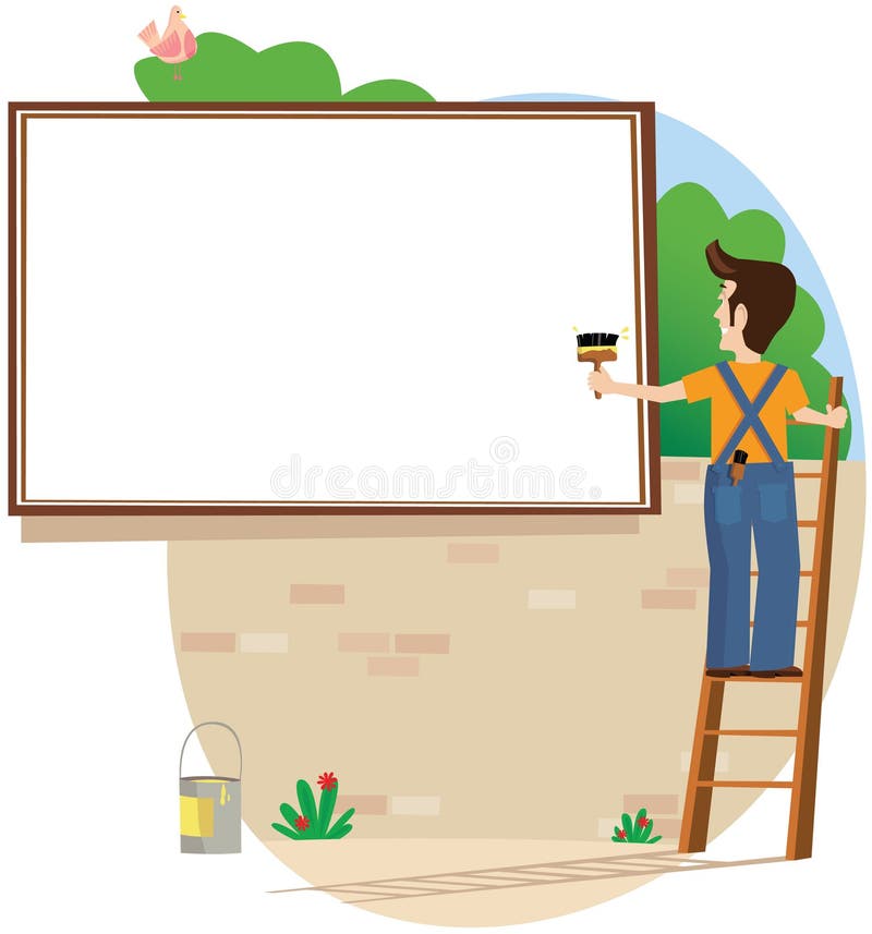 Billboard poster stock illustration Billboard poster stock illustration