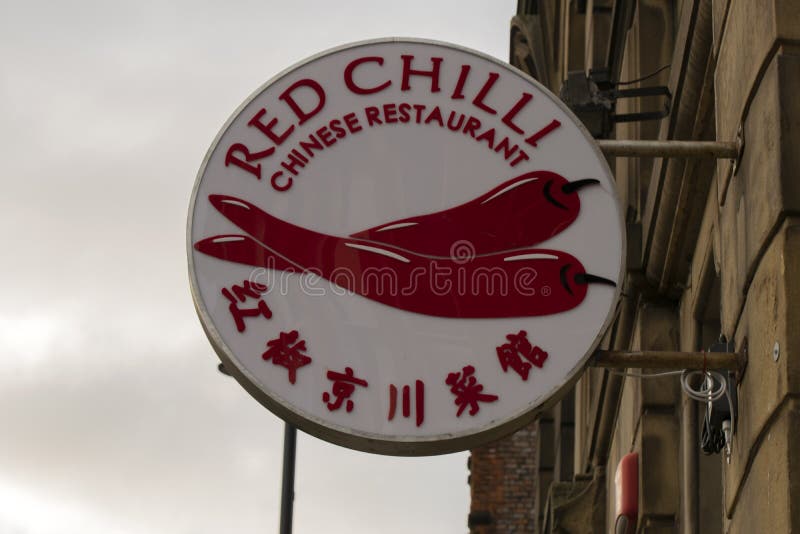 Billboard Red Chilli Chinese Restaurant At Manchester England 2019