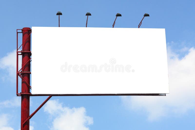 Billboards to advertise your pet with a blue sky background