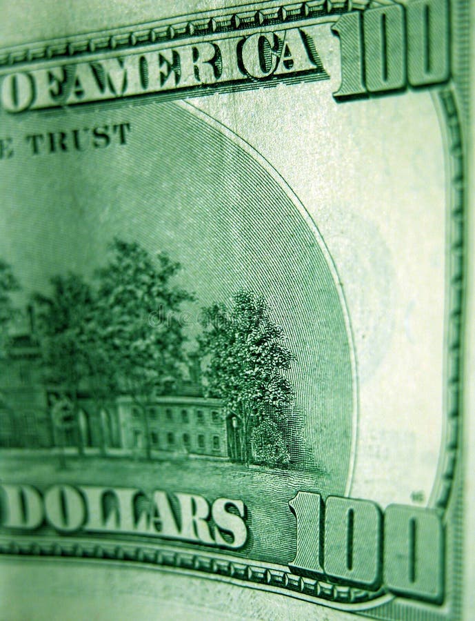 Closeup of a dollar bill, green colours enhanced in duotone. Closeup of a dollar bill, green colours enhanced in duotone.