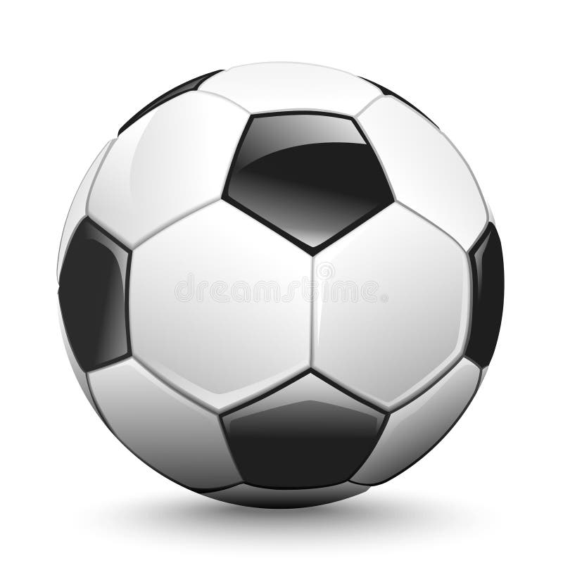 Bille de football brillante illustration de vecteur Bille de football brillante illustration de vecteur