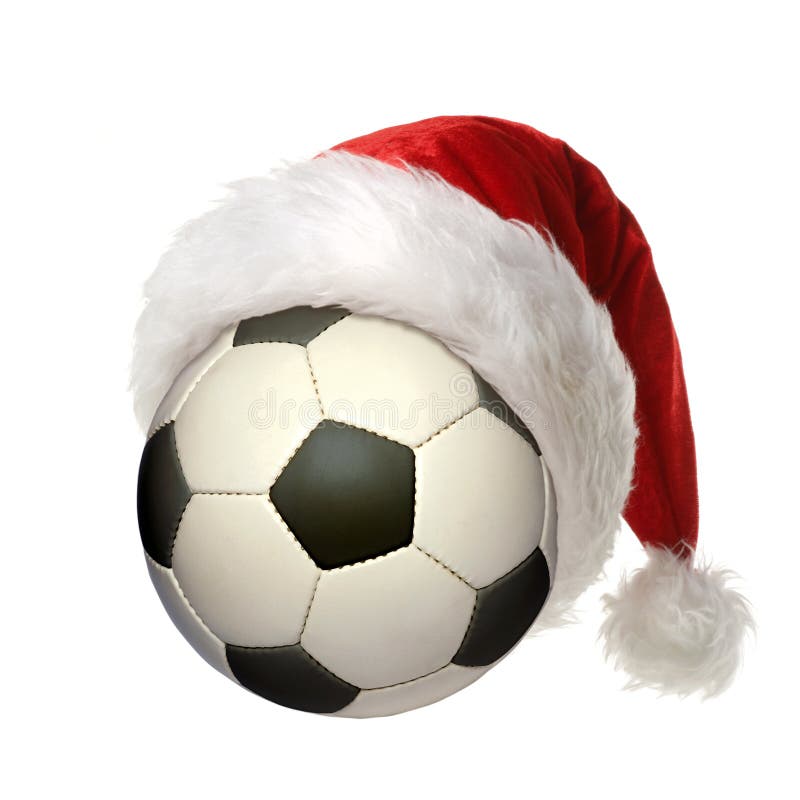 Bille de football de Noël image stock Bille de football de Noël image stock