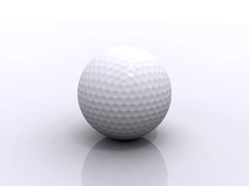 Bille de golf illustration libre de droits Bille de golf illustration libre de droits