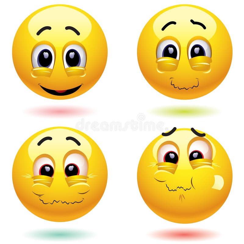 Billes de sourire illustration stock