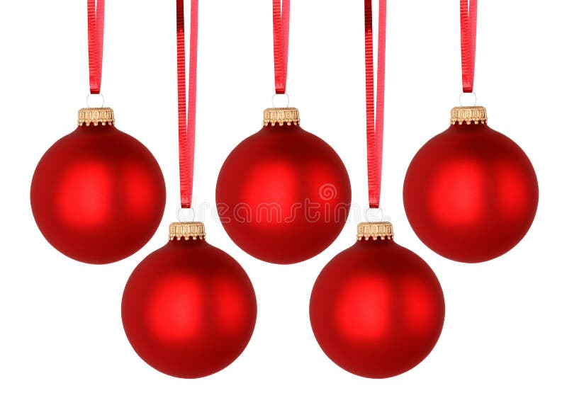 Billes rouges de Noël photo stock Billes rouges de Noël photo stock