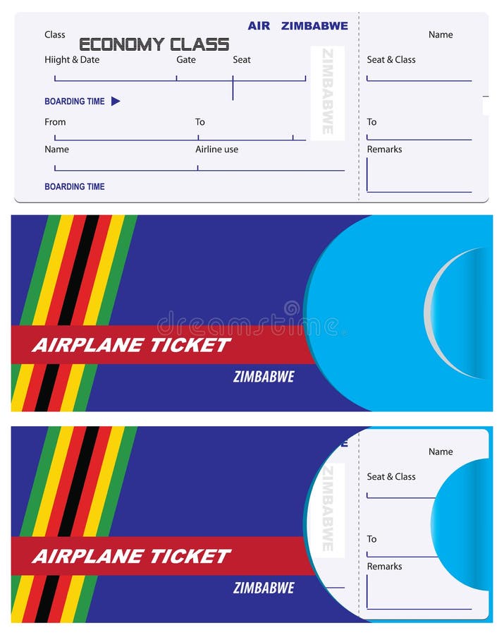 Enveloppe Pour Le Billet Sur L'avion Des Etats-Unis Illustration