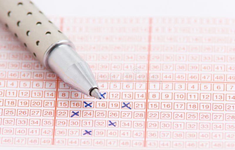 Billet de loto photos libres de droits Billet de loto photos libres de droits