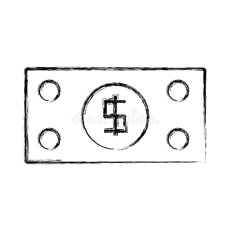 Billet money symbol royalty free illustration