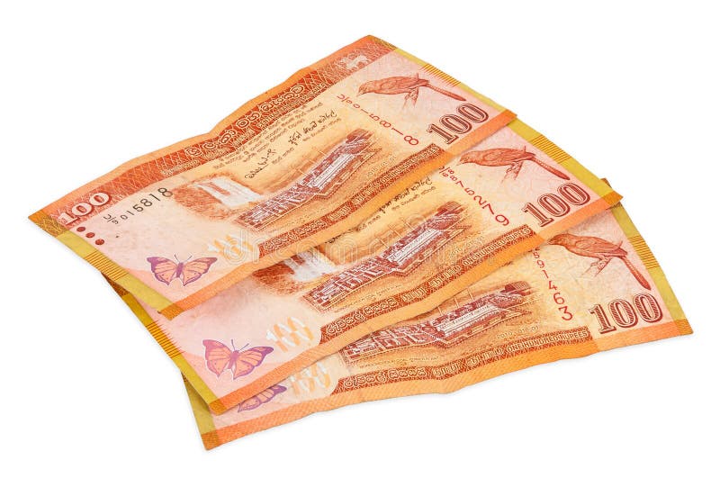 Billetes de banco srilanqueses de 100 rupias fotos de archivo libres de regalías Billetes de banco srilanqueses de 100 rupias fotos de archivo libres de regalías
