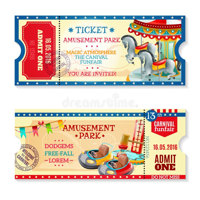 Billets D Invitation Au Carnaval En Parc D Attractions Illustration De Vecteur Illustration Du Ferris Blanc Billets D Invitation Au Carnaval En Parc D Attractions Illustration De Vecteur Illustration Du Ferris Blanc