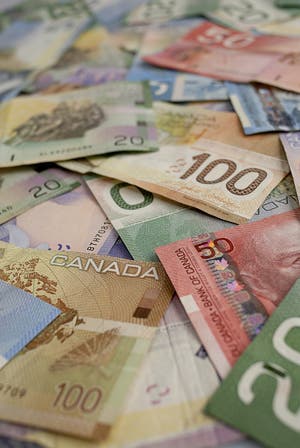 Billets D un Dollar Canadiens Photo Stock Image Du Fortune Type 