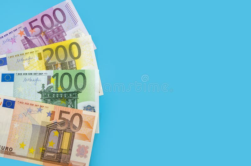 Jeu De Billets De Banque En Euro Isolé