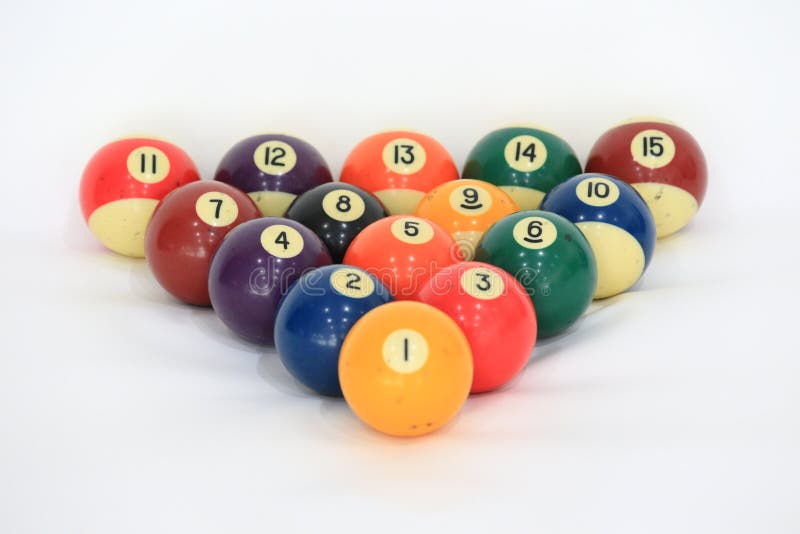 Old Billiard Ball Number 4 Purple Color On Green Billiard Table, Copy