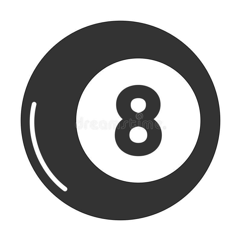 Billiard 8 ball icon. Active hobby symbol. Sign game vector vector illustration