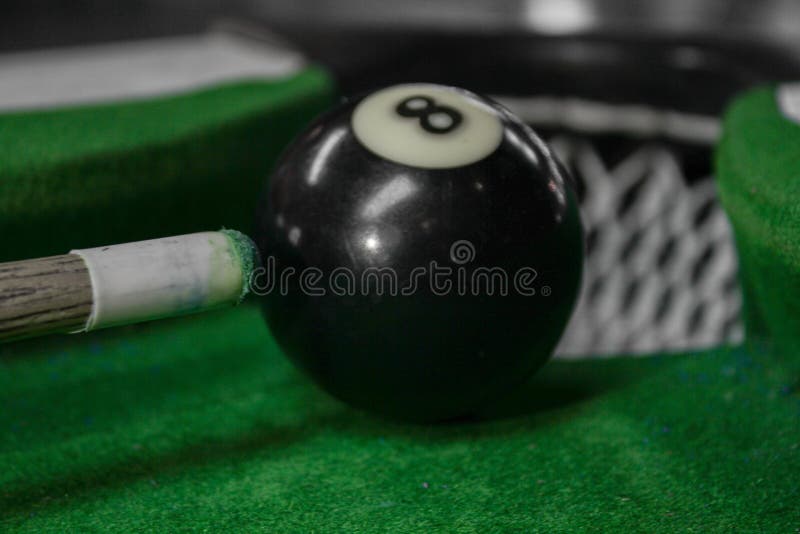 Billiard Ball Number Eight. Close Up View Stock Image Image of view