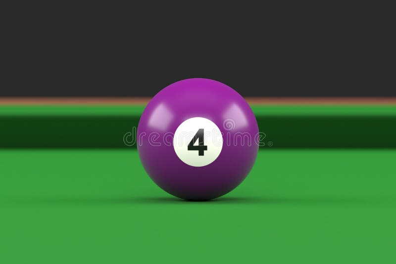 4 New Individual Number Four Billiard Pool Ball 