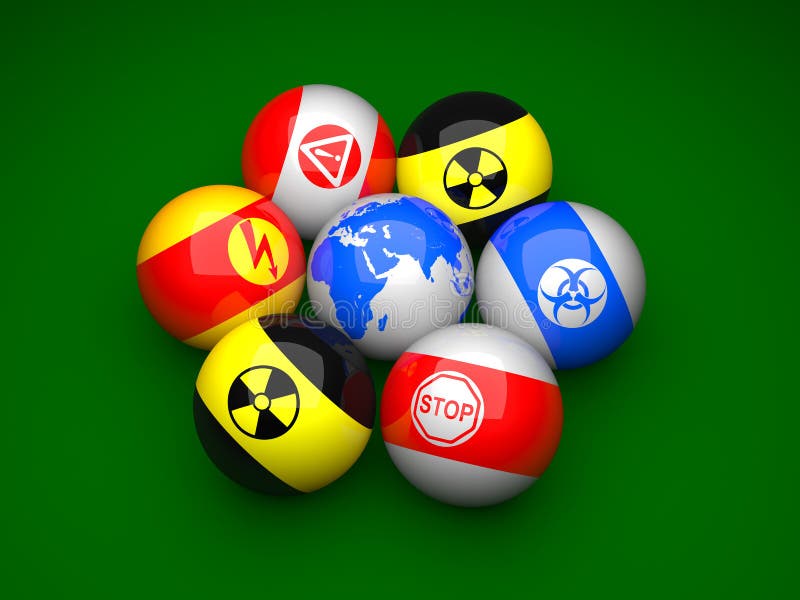 Billiard Ball Radiation Signs Stock Illustrations 2 Billiard Ball