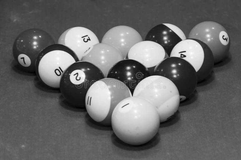 Billiard Balls Next To Each Other on the Table Stock Photo - Image of ...