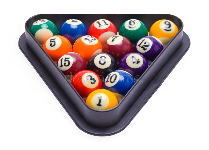 Racked Pool Balls