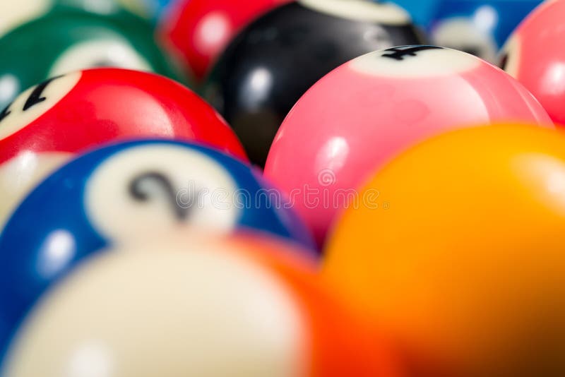 Billiard Balls Ready for the Break Stock Photo Image of high, sphere