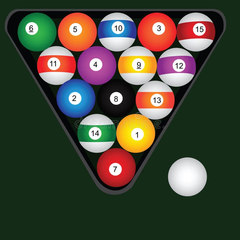Billiard set stock vector. Illustration of group, arrangement 31028109