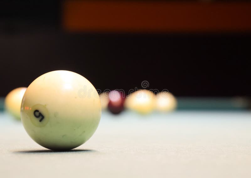 Billiards, Billiard Table. Balls on the Billiard Table. Stock Image
