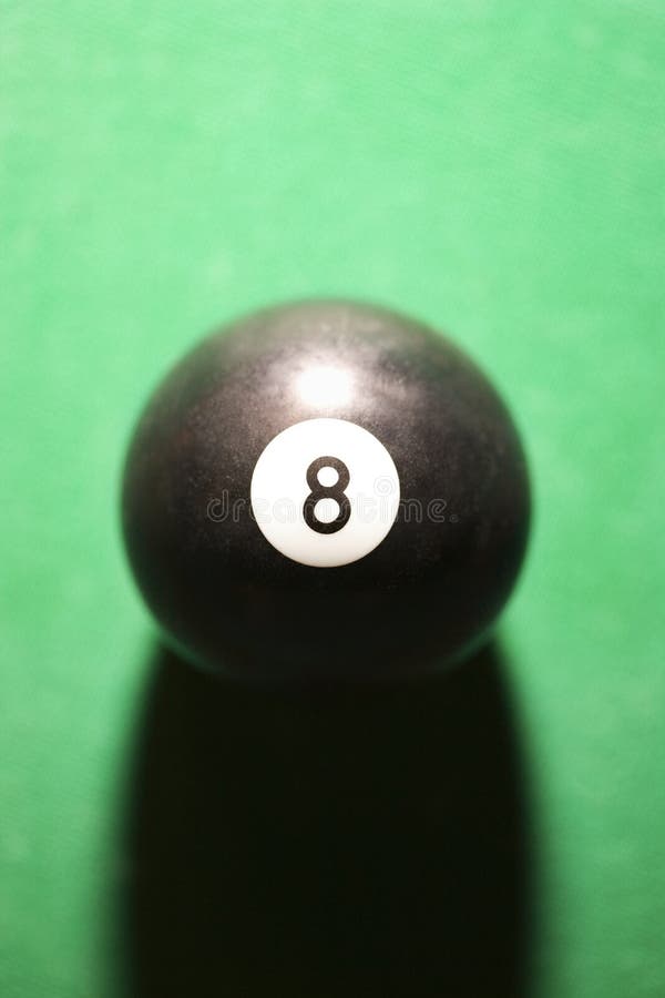 Billiards eight ball. stock photo. Image of leisure, indoors 2044066